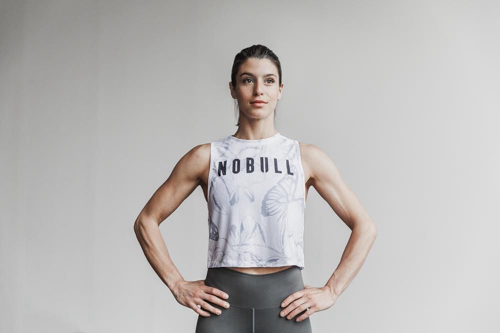 NOBULL Women's Muscle Tank Tops - Butterfly - Ireland (4803OGYNH)